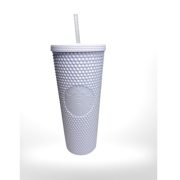 Starbucks Other - Starbucks Studded Venti Tumbler 2021 White Honeycomb 24oz Cold Cup Rare